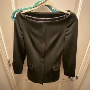 Zara Basics black off the shoulder blazer